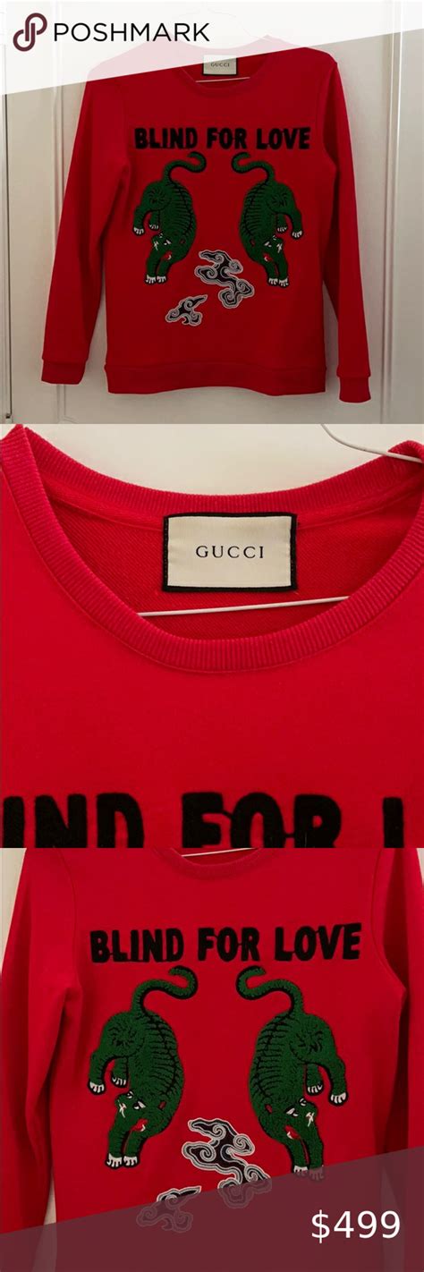 blind for love gucci sweater replica